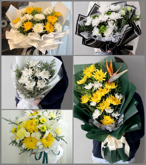 四川成都彭州市丽春镇花街子社区白事花束代送